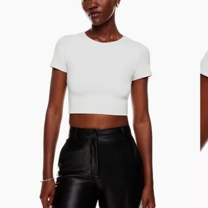 Aritzia babaton contour crew cropped T-shirt